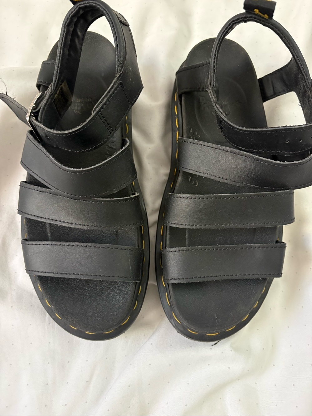 Women’s Black Strappy Doc Martens